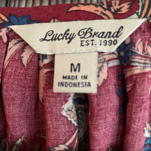 Lucky Brand Top | Boho | V-neck - Picture 3 of 7